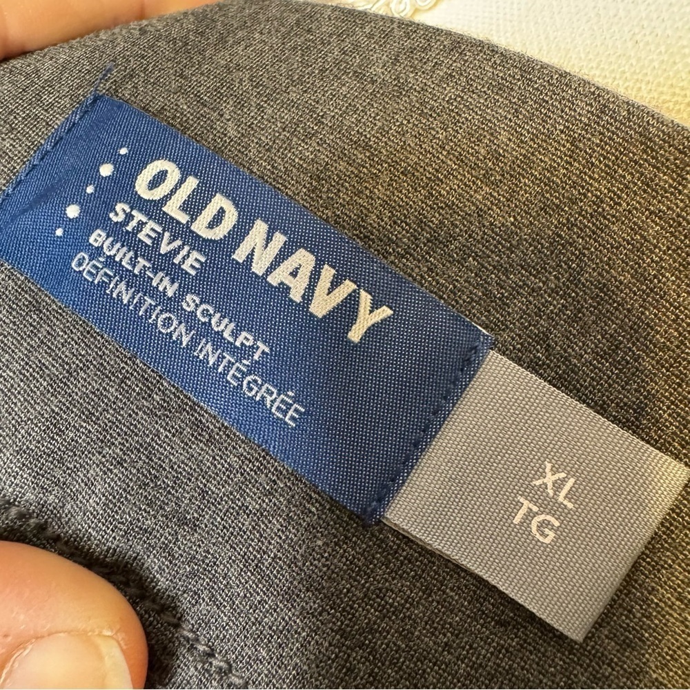 Old Navy Gray Leggings Size XL Built in Sculpt Panel - Picture 7 of 8